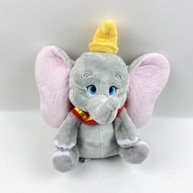 Dumbo Plush Disney Grey Yellow Hat Stuffed Animal Circus Elephant 15&quot;   - $12.17