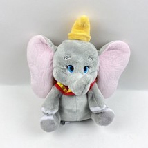 Dumbo Plush Disney Grey Yellow Hat Stuffed Animal Circus Elephant 15&quot;   - £9.61 GBP