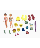 Polly Pocket Doll 2002 Stretch Limo Polly &amp; Lila Dolls Incomplete with E... - $257.57 MXN