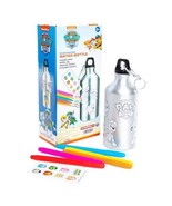 PAW Patrol Color Your Own Bottle Nick Marshall Water Bottle Kid Craft Ne... - £9.43 GBP