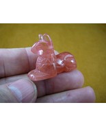 (Y-DOG-LD-554) Egyptian GOD ANUBIS PINK STRAWBERRY figurine little statue - $355.23 MXN