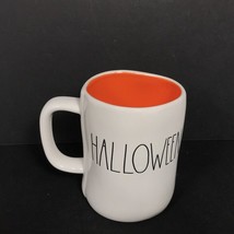 Rae Dunn Happy Halloween mug white orange ceramic - £19.03 GBP