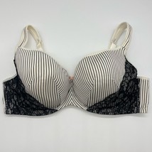 Cacique Striped Lace Lightly Lined Balconette Bra - $38.61