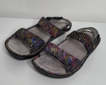 ALEGRIA EU 38 US 7.5-8 Verona Viewmaster Black Rainbow Sandals Comfort S... - $29.99