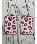 Leopard Luggage Tags for Suitcases Women Men Privacy Cover ID Label 2pk - £16.17 GBP