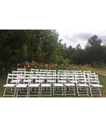 24 Folding wood chairs for wedding planner/event coordinator/reunions/receptions - £783.64 GBP