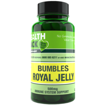 Bumbles Royal Jelly 500mg (60 Caps), SUPER STRENGTH, Immune Health - £14.60 GBP