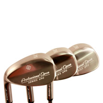 (LH) Series 690 +2&quot; Senior Men&#39;s Wedge Set: GW, SW, LW, &quot;A&quot; Flex Arthritic Grip - £857.05 GBP