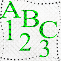 ABC and Numbers Hulk 22a-Digital ClipArt-Fonts-Art Clip-Gift Tag-Noteboo... - $93.67 MXN