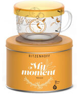 Ritzenhoff My Moment - Orange tea glass mug with lid and coaster 0,4Lt /... - $49.95