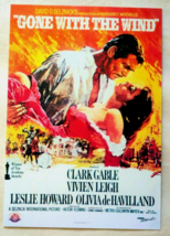 New Movie Postcard &quot;Gone With The Wind&quot; Clark Gable Vivien Leigh Made in USA - £1.49 GBP