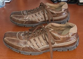 Bass Men&#39;s 9.5 Chesney Walking Oxford Shoes Brown Leather Lace Up Low Top. - $29.85