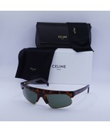 Celine CL40107U 52N Dark Havana/Green 60-19-140 Sunglasses New Authentic - $272.63