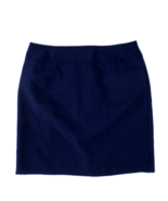 Worthington Women&#39;s Skirt 18 Blue Just-Above-The-Knee-Length Zip in Back - £9.30 GBP