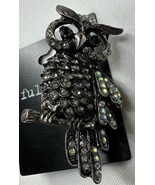 OWL Ring flexible expandable band faux gemstones New - $8.38