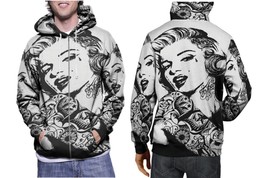 Marilyn Monroe   Mens Graphic Zip Up Hooded Hoodie - £27.47 GBP+