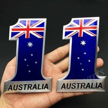 2x Australia Australian NO.1 Flag Emblem Car  Motorcycle Tank Sticker - £64.72 GBP