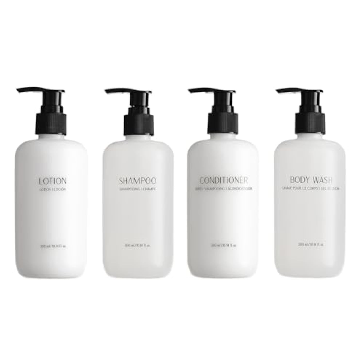 Shampoo Conditioner Body Wash And Lotion Kit 4 Pump Bottles Per Case Each 10.14