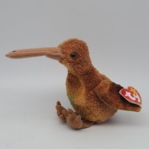RARE Original Ty Beanie Baby &quot;Beak&quot; the Kiwi Bird DOb February 3 1998 Re... - £52.99 GBP