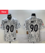 2024 Pittsburgh Steelers #90 T.J. Watt Men&#39;s Football Js Salute to Servi... - $59.99