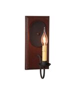 Wood &amp; Metal Wooden Wall Fixture Wilcrest Candle Sconce in Americana Red - $121.95