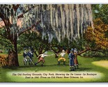 Old Dueling Ground City Park New Orleans Louisiana LA UNP Linen Postcard Y6 - £3.61 GBP