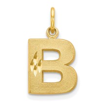 10K Yellow Gold Initial B Charm Letter FindingKing 20 X 11mm Jewerly - £60.87 GBP