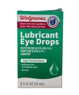 Walgreens Lubricant Eye Drops 0.5 fl oz Exp 04/2024 - £8.61 GBP