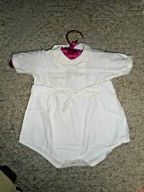Christening Baptism Baby Boy Outfit 1 piece Button Closures Knickers Vintage - £13.35 GBP