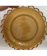 Pairpoint Cup Plate Buster Bear Amber - $282.74 MXN