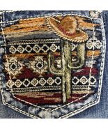 Miss Me Bootcut Jeans Womens 27 Chloe Southwest Embroidered Cactus Bling... - €41,23 EUR