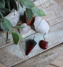 Red &amp; Green Jasper Pendulum   ~Grounding and Energy~ - $468.33 MXN