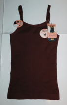 Shaper Mint Brown Scoop Neck Cami Size Small Brand New - $24.00
