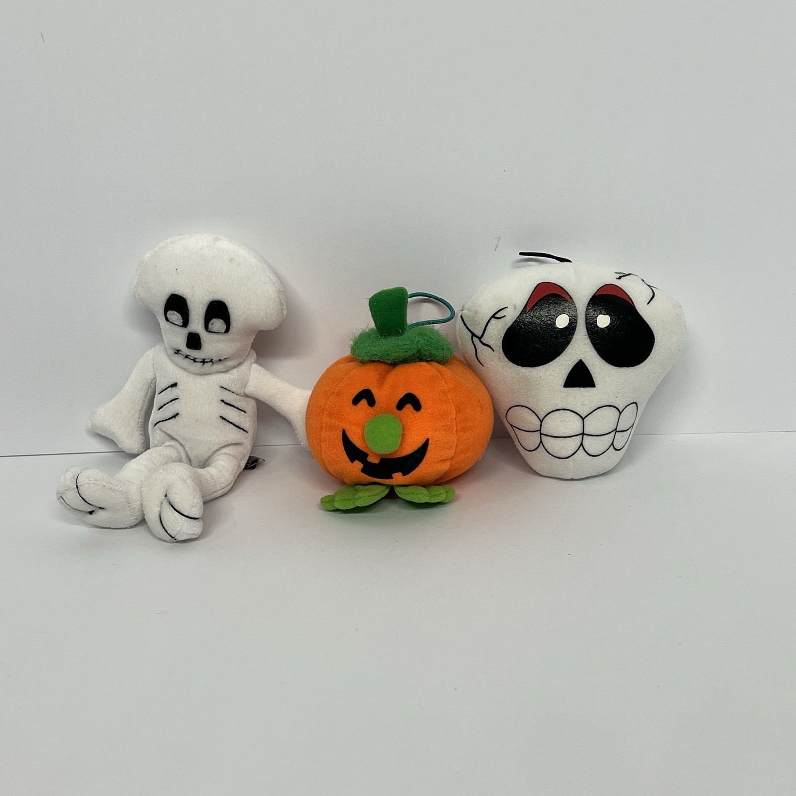 Vgt GUND Silly Screams Skull Halloween BOO BEANS Plush Set - Skeleton, Pumpkin Item image 2