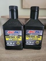 2 Pack Amsoil Signature Series 15w-40 max Duty Synthetic Diesel, 2 Quarts - $613.06 MXN