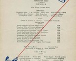 Sheraton Hotel Restaurant Dinner Menu Newark New Jersey 1945 Let Freedom... - $29.18