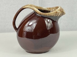 Vintage Hull Oven Proof USA Brown Drip Glaze Pitcher with Ice Lip 2 Quart - NICE - £11.73 GBP