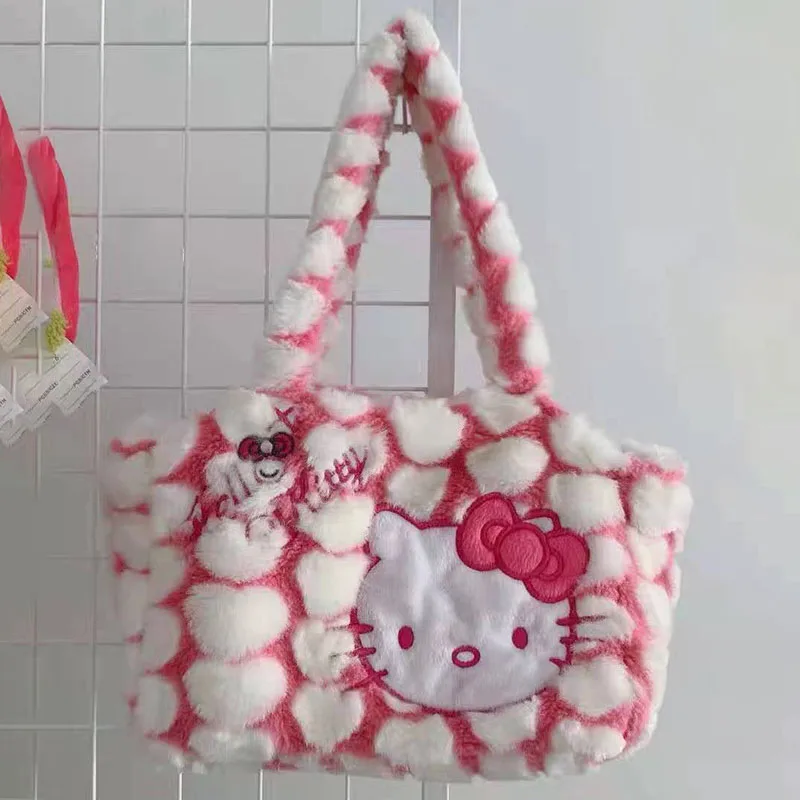 New Kawaii Sanrio Anime Single Shoulder Handbag Cute Hello Kitty Cartoon Y2K - £14.12 GBP