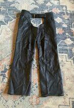 Purple HOG Leathers Made In USA Black Motorcycle Riding CHAPS 35-39” X 4... - $101.85