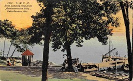 YMCA Camp Boat Landing Lake Geneva Wisconsin 1910c postcard - £5.92 GBP