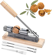 Nut Cracker Machine Splitter Tool Breaker Pecan Sheller Walnut Almond Hand Crank - £22.11 GBP