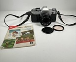 Canon AE-1 SLR 35mm Film Camera W/ 50mm f/1.8 FD Lens Works EUC - £115.74 GBP