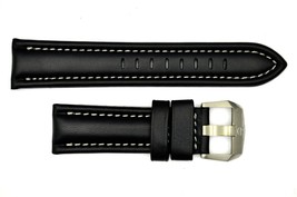 Genuine Luminox F-22 Raptor 9241 24mm Black Leather watch Band W/Silver ... - £79.53 GBP