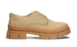 Zapato vegano deportivo derby con suela gruesa chunky goma antideslizant... - $98.81