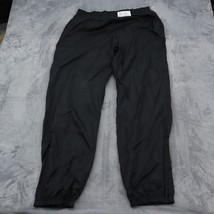 Reebok Pants Mens L Black Elastic Waist High Rise Pull On Activewear Jogger - $22.75