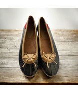 Chooka Duck Skimmer Black Tan Brown Ballet Flats Womens Shoes Size 10 Bo... - $27.72