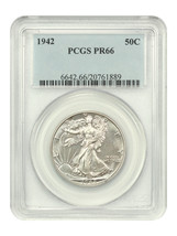 1942 50C PCGS PR66 - $712.95