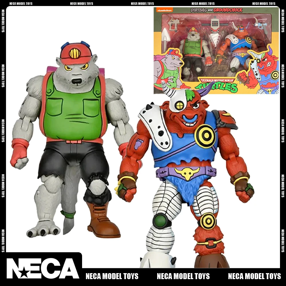 Original NECA 54199 Teenage Mutant Ninja Turtles Dirtbag and Groundchuck 2 Pack - £88.41 GBP