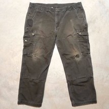Carhartt B342-DFE Ripstop Distressed Cargo Double Knee Work Pants Size 4... - $34.95