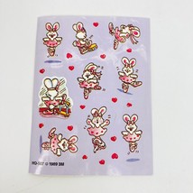 Vintage 3M Ballerina Bunny Ballet Dance 1989 Stickers Sheet - £4.01 GBP